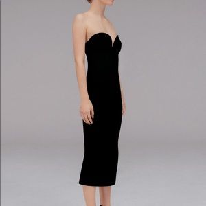 GALVAN LONDON Black Thalia BUSTIER DRESS ~ $1250 NWT ~ XS